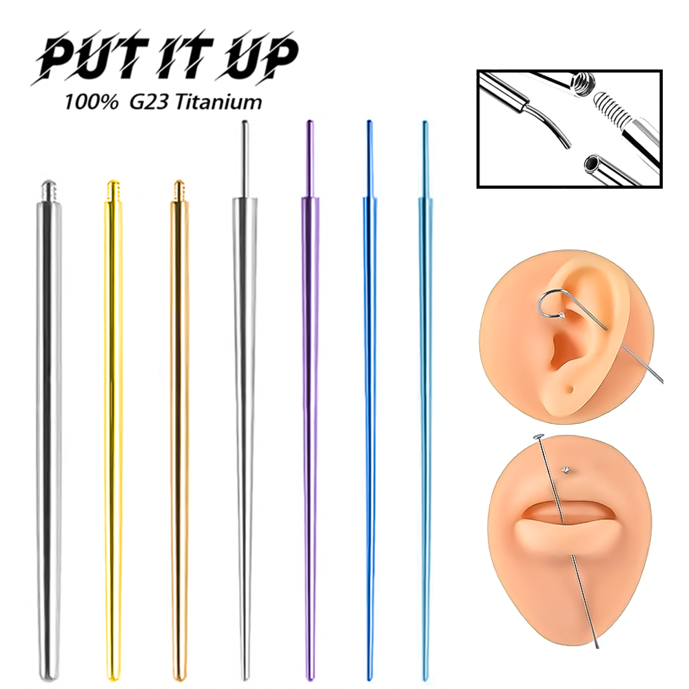 Body Jewelry Implant Grade Titanium - PUTITUP Conjunto de 10 peças de