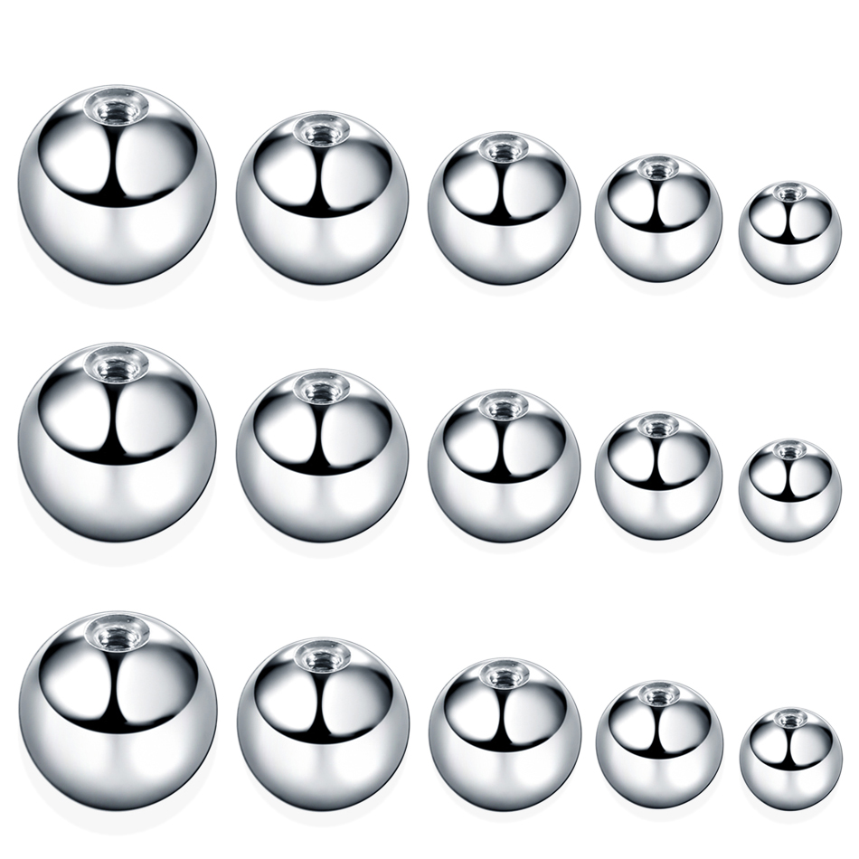Body Jewelry Nipple Rings - 100 pçs/lote aço inoxidável parafuso bolas