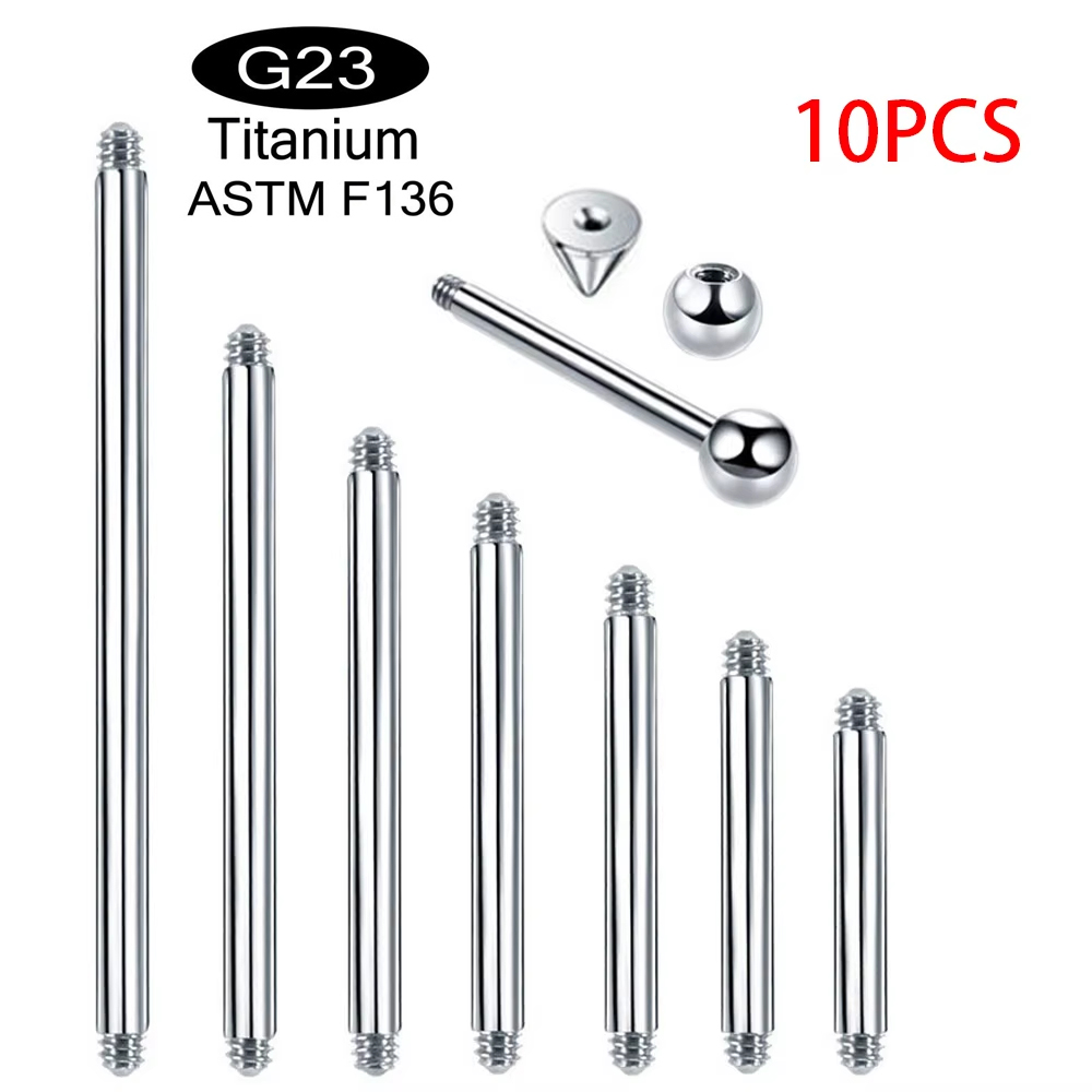 Body Jewelry Implant Grade Titanium - 10 peças/lote ASTM F136 Titânio de