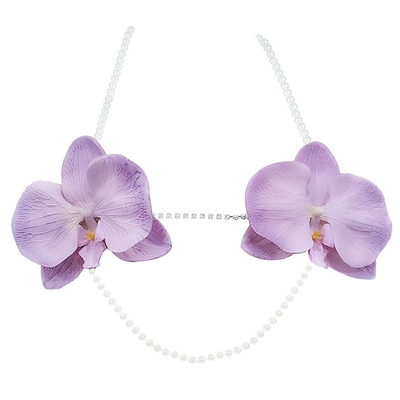 Body Jewelry Nipple Chain - Corrente de Corpo de Pérolas com