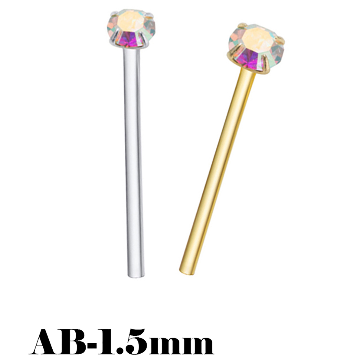 Body Jewelry La - 925 prata esterlina nariz studs mini