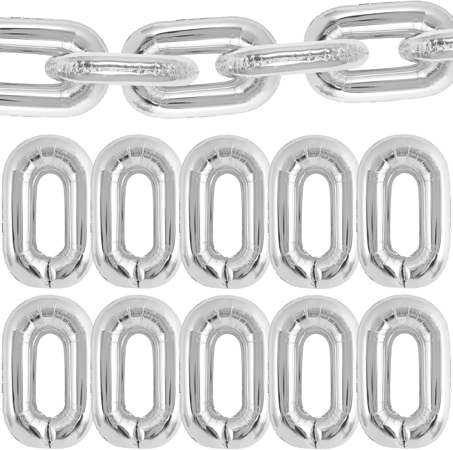 Body Jewelry Back - 10 pçs balões de corrente de