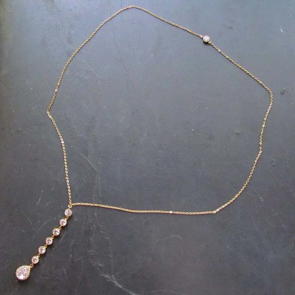 Stonefans-Colar de Corrente Tr - Body Jewelry Back avaliação e preço