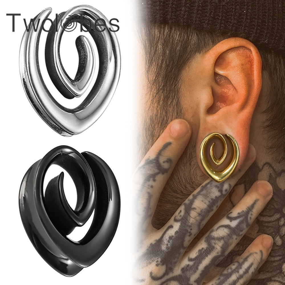 Twolobes 2 peças espiral simpl - Body Jewelry Hangers avaliação e preço
