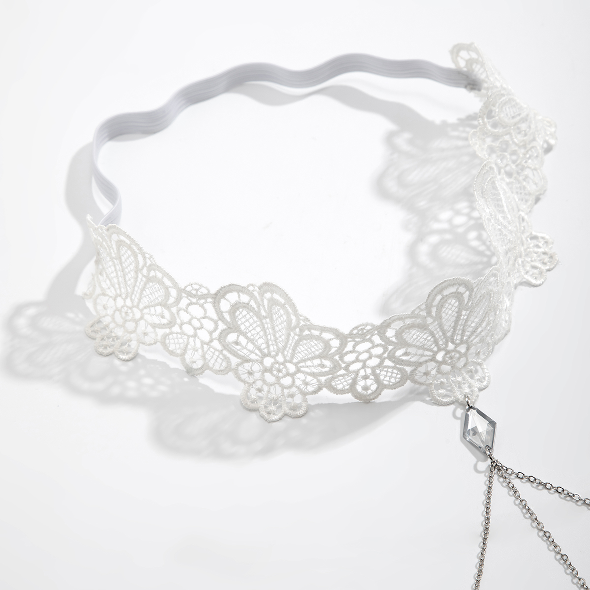 IngeSight-Gothic White Lace Ca - Body Jewelry Thigh Chain avaliação e preço