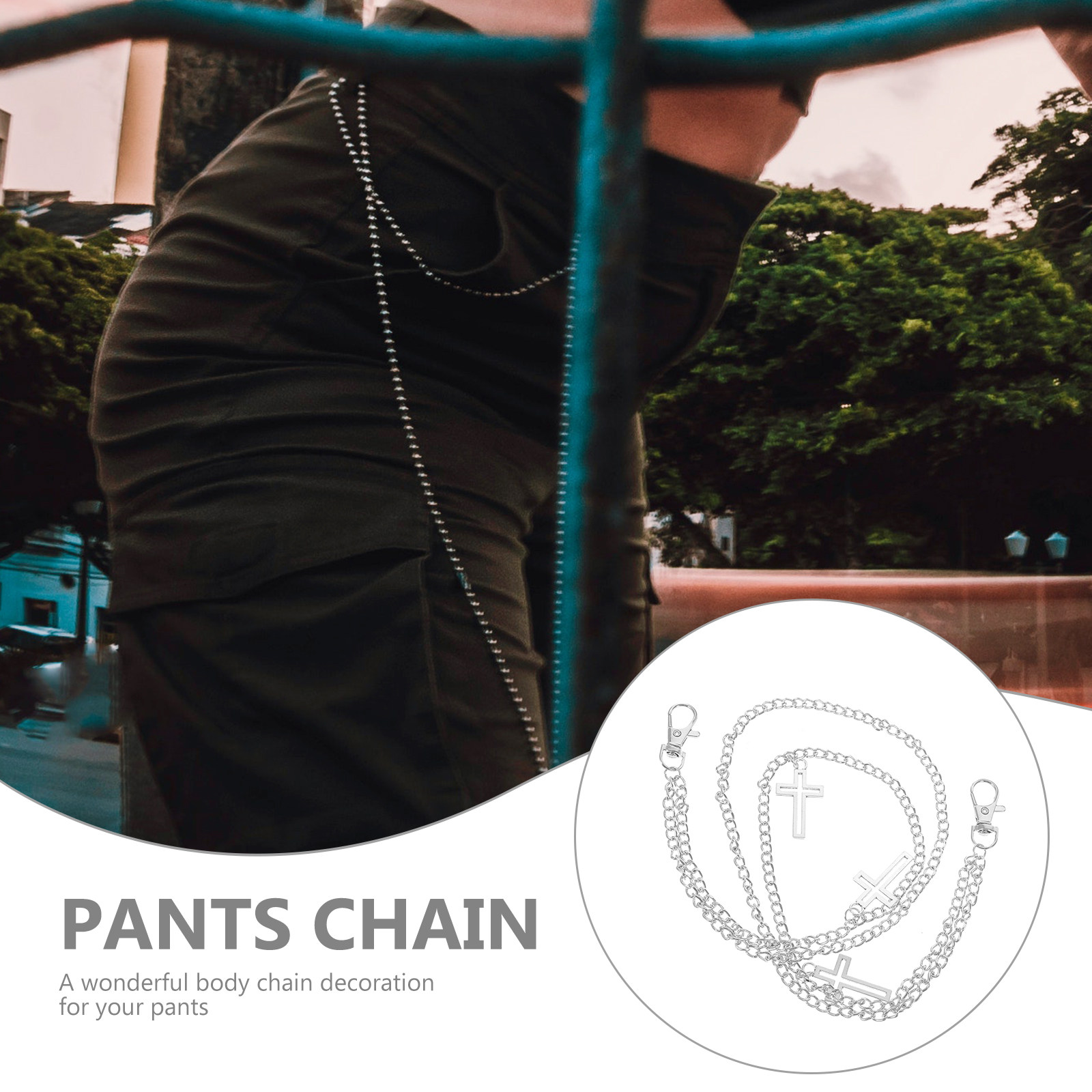 1 unidade de corrente de calça - Body Jewelry Ideas avaliação e preço