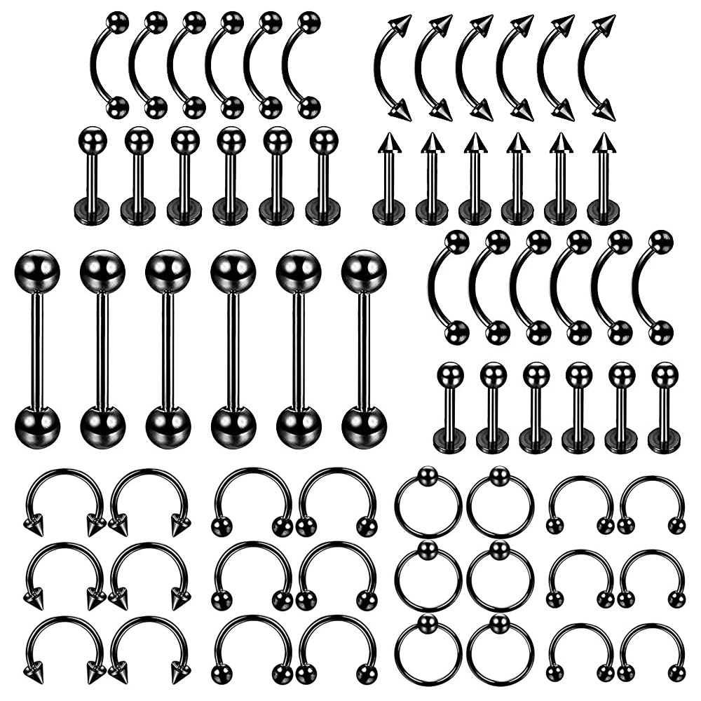 6 PCS Kit Piercing Profissiona - Body Jewelry Nipple Rings avaliação e preço