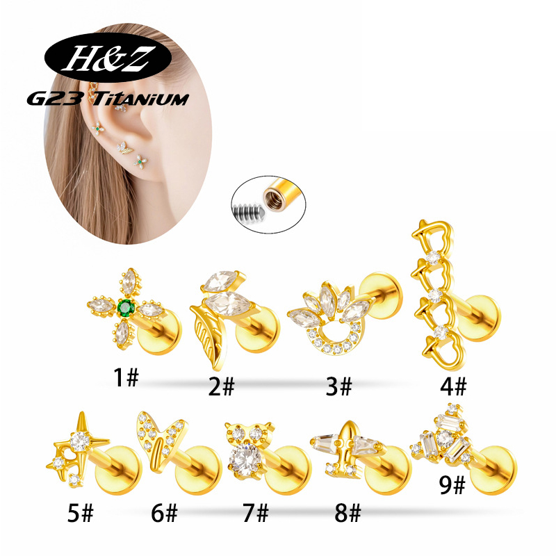 1 Peça Piercing Labret de Titâ - Body Jewelry Implant Grade Titanium avaliação e preço