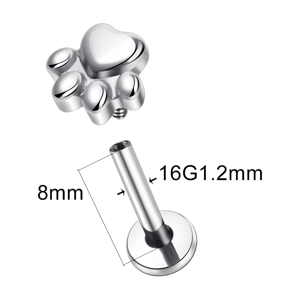 Implante Grau Titanium Paw Pri - Body Jewelry Implant Grade Titanium avaliação e preço
