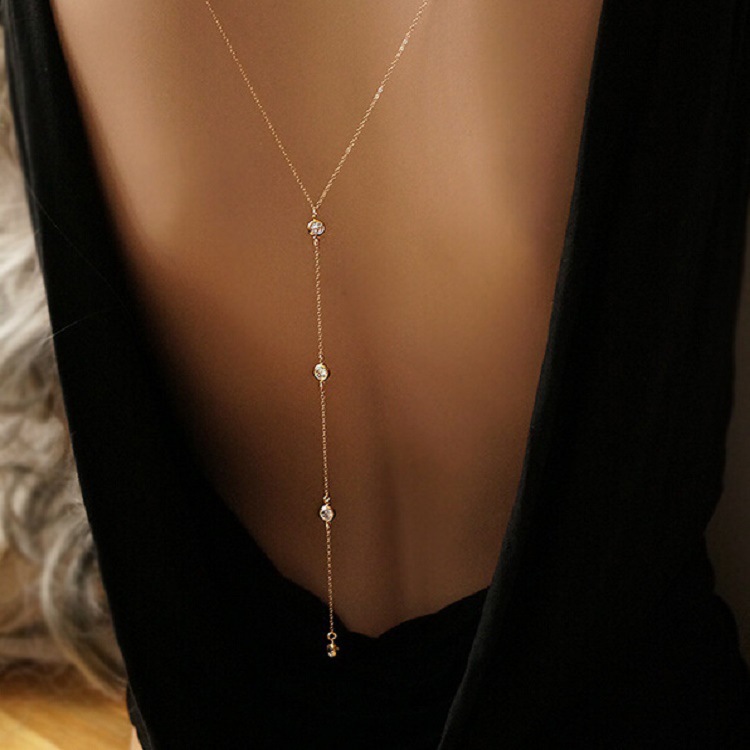 Novo strass sexy feminino volt - Body Jewelry Back avaliação e preço