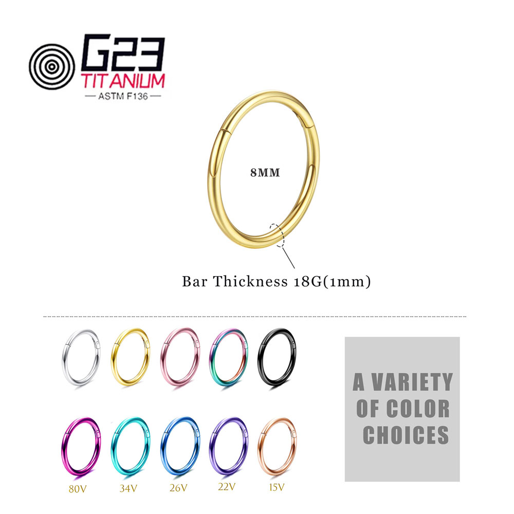 Atacado g23 titânio nariz pier - Body Jewelry Implant Grade Titanium avaliação e preço