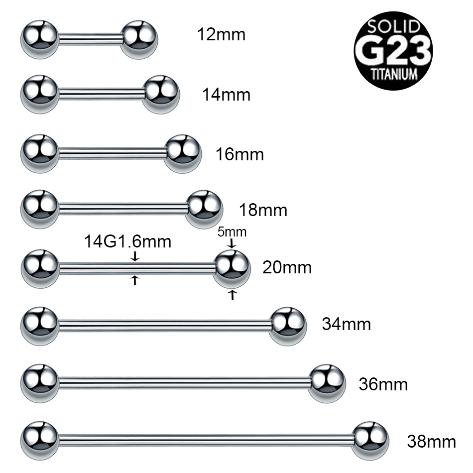 1/5 pçs titânio fio externo lí - Body Jewelry Nipple Rings avaliação e preço