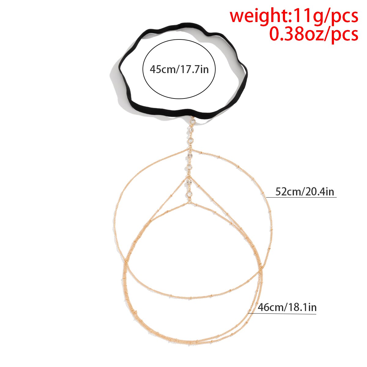 Boho elástico de cristal perna - Body Jewelry Thigh Chain avaliação e preço