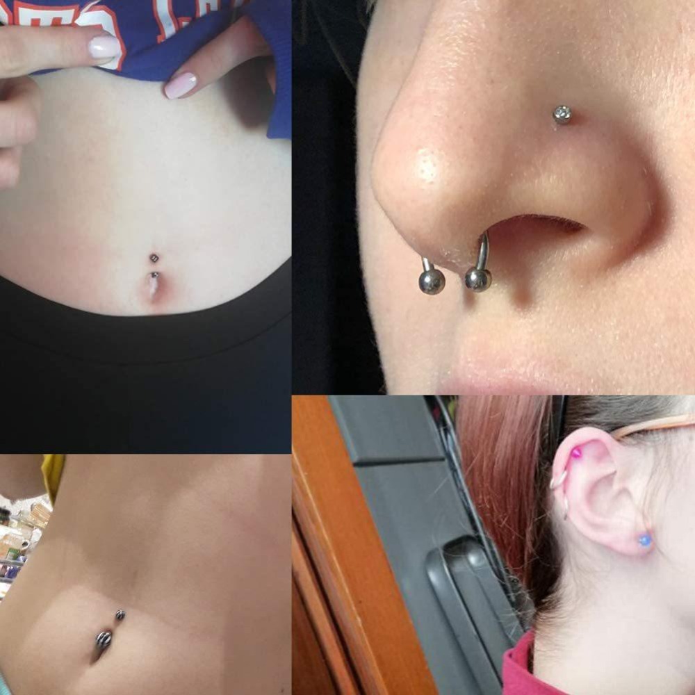 Kit de Piercing Corporal com 1 - Body Jewelry Nipple Rings avaliação e preço