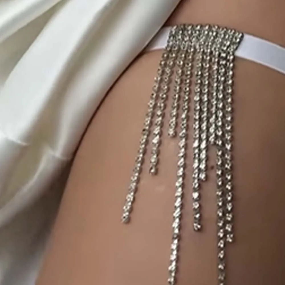 Stonefans lrregular borla pern - Body Jewelry Thigh Chain avaliação e preço