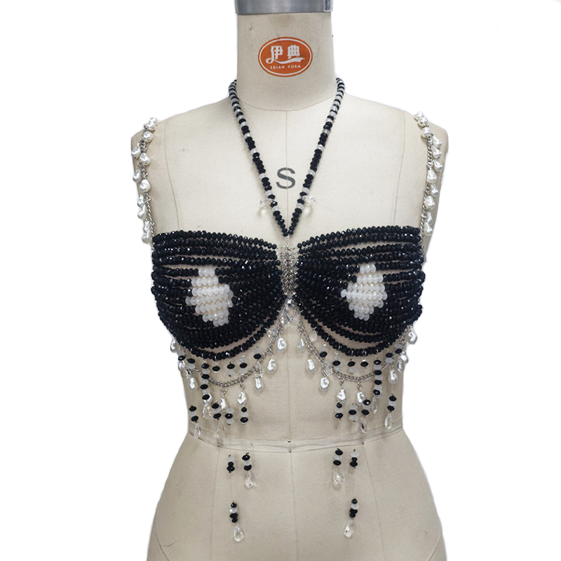 Corrente de corpo de cristal f - Body Jewelry Nipple Rings avaliação e preço