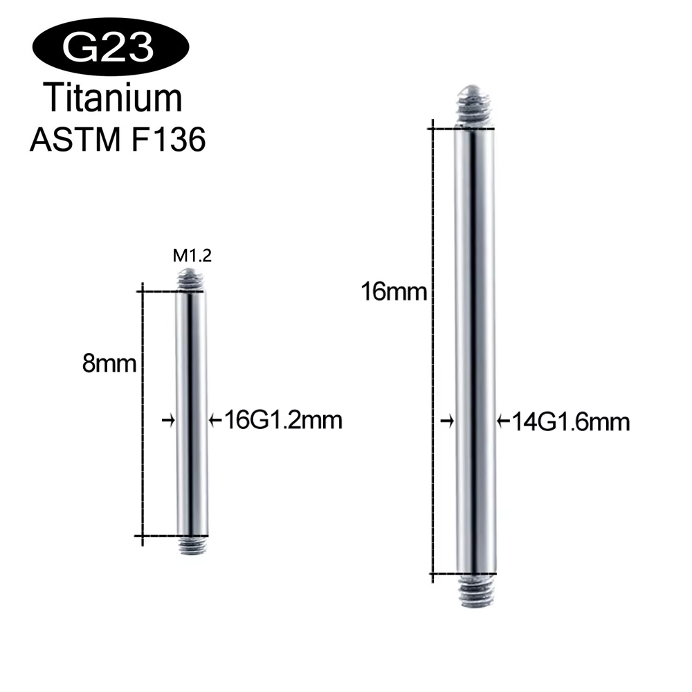 10 peças/lote ASTM F136 Titâni - Body Jewelry Implant Grade Titanium avaliação e preço