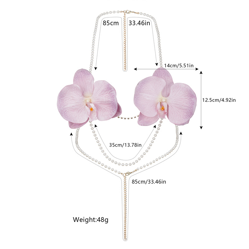 Corrente de Corpo de Pérolas c - Body Jewelry Nipple Chain avaliação e preço