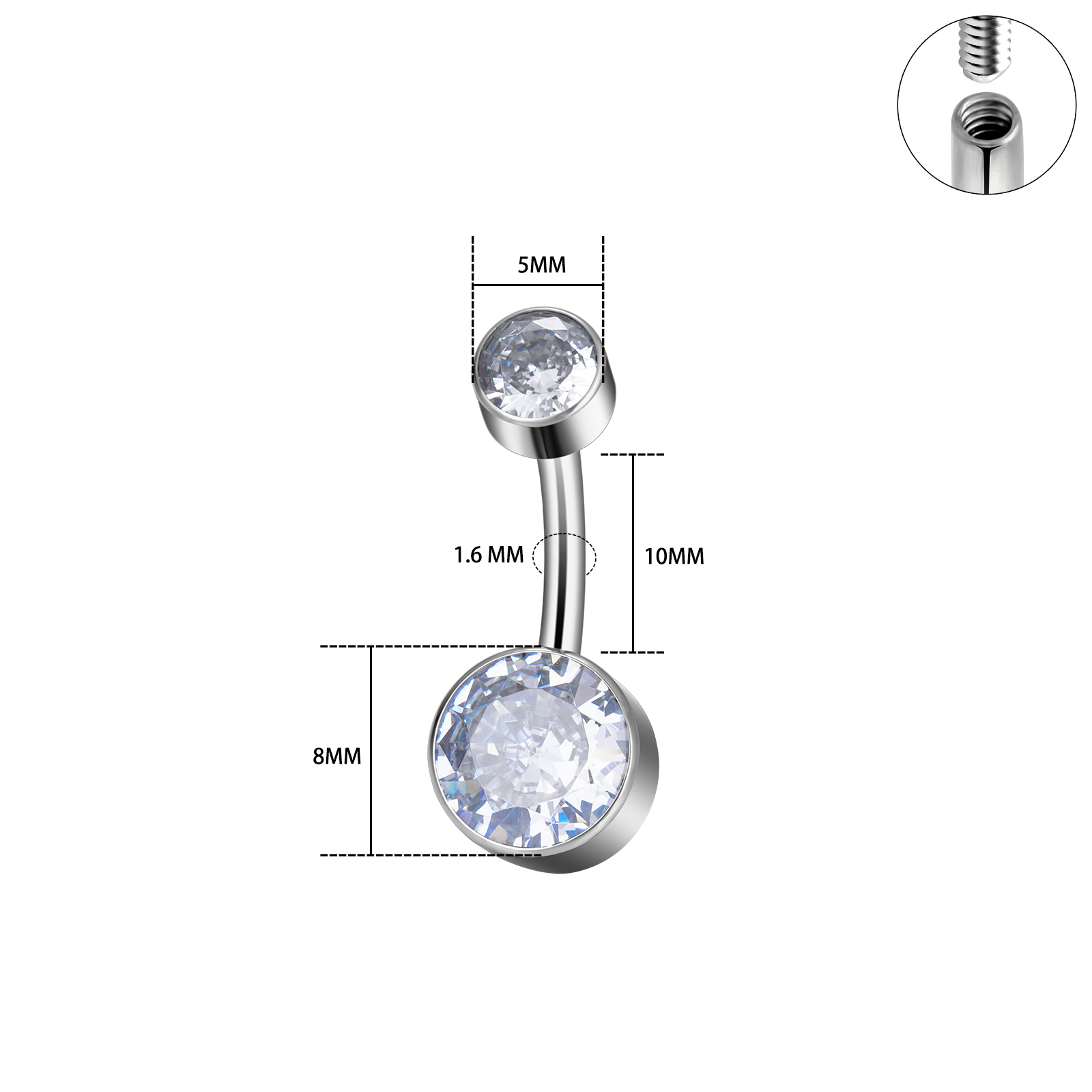 Implante G23 Titânio Piercing  - Body Jewelry Implant Grade Titanium avaliação e preço