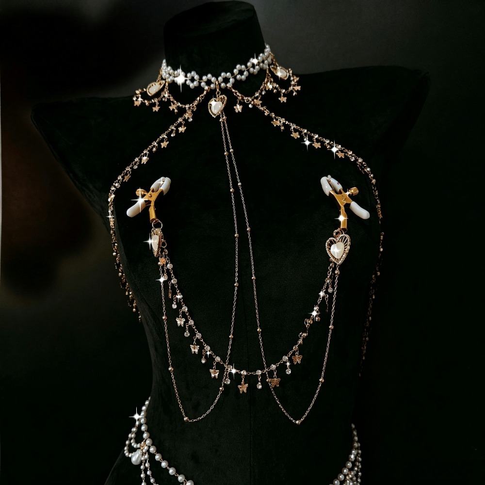 Corrente Corporal Choker de Pé - Body Jewelry Nipple Chain avaliação e preço
