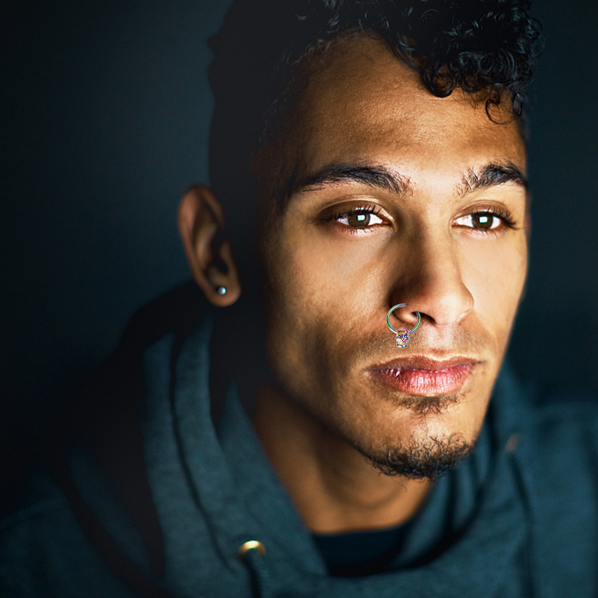 1 unidade de piercing nasal em - Body Jewelry Ideas avaliação e preço