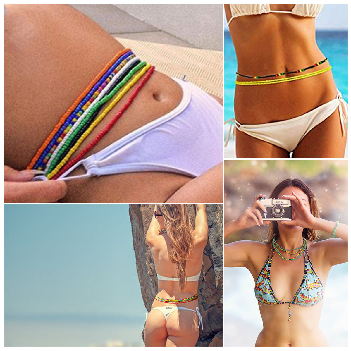 4 unidades de correntes de cin - Body Jewelry Ideas avaliação e preço