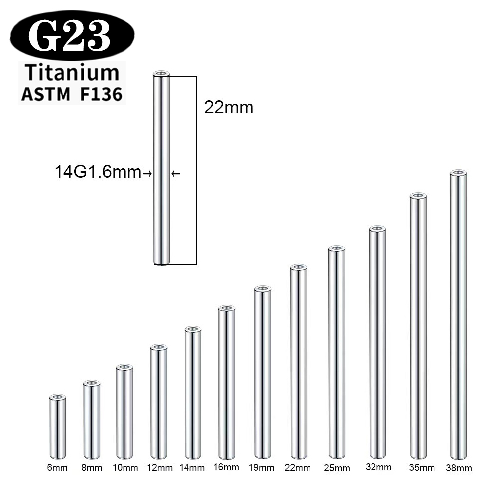 1/5/50 PEÇAS ASTM F136 Titânio - Body Jewelry Implant Grade Titanium avaliação e preço