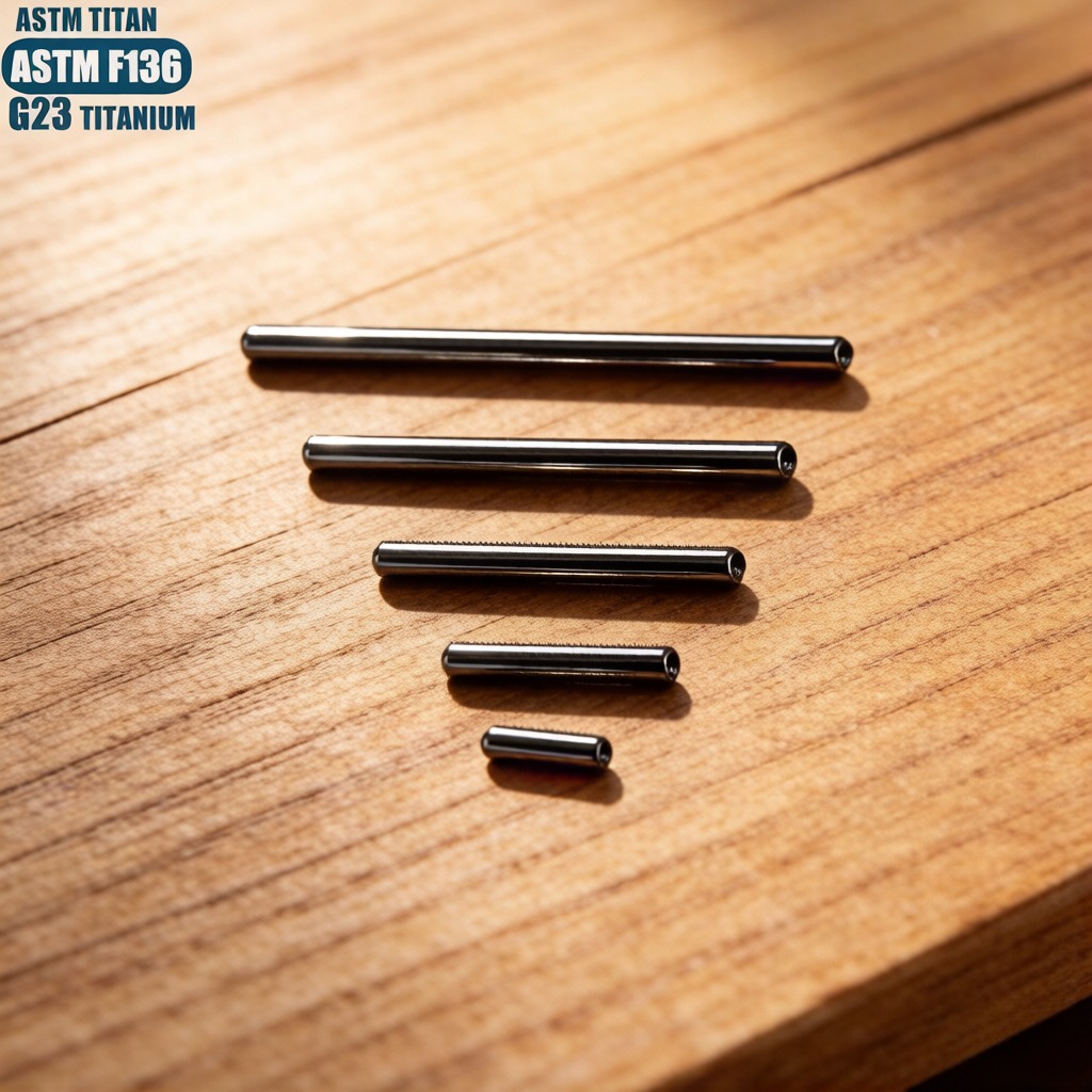 Atacado: Haste Reta de Titânio - Body Jewelry Implant Grade Titanium avaliação e preço