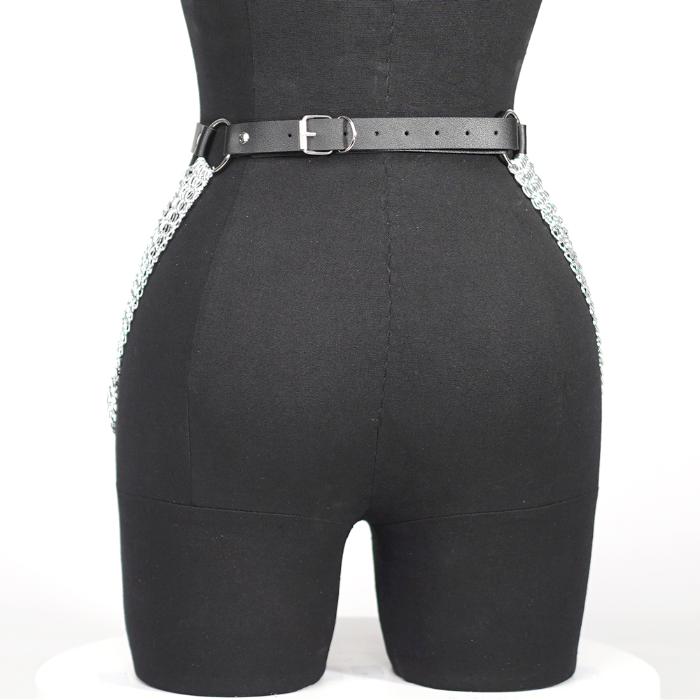 Cinto de Ligas de Couro PU Est - Body Jewelry Thigh Chain avaliação e preço