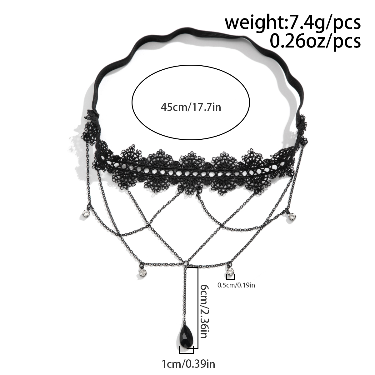 Ingemark boho elástico preto r - Body Jewelry Thigh Chain avaliação e preço