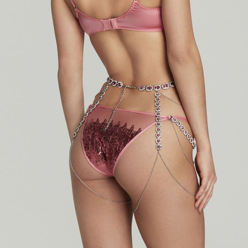Stonefans-Jóias Rosa Redonda C - Body Jewelry Thigh Chain avaliação e preço