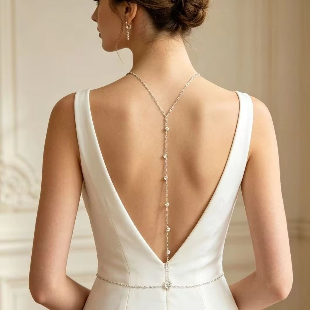 Corrente de Costas com Zircôni - Body Jewelry Back avaliação e preço
